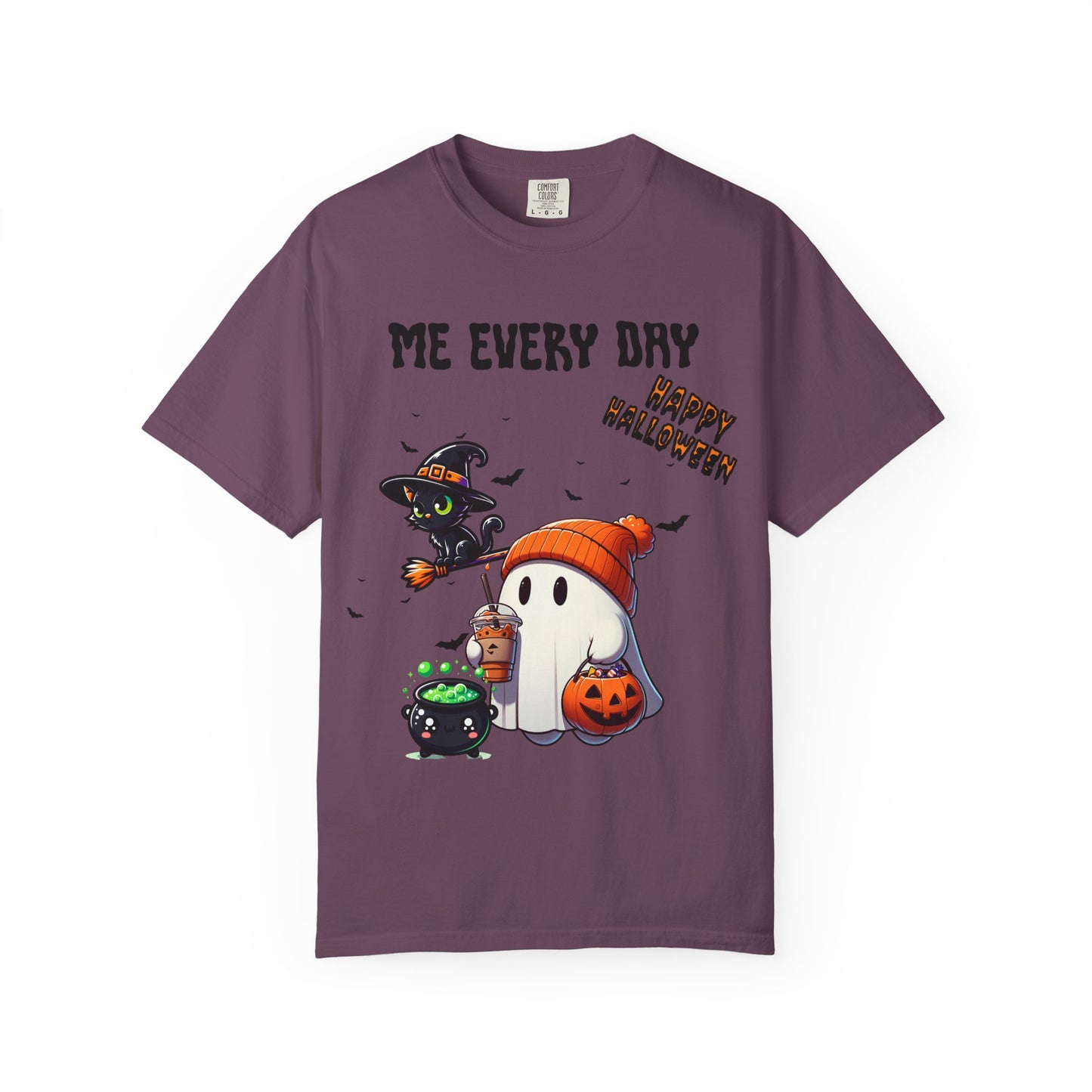 Short Sleeve Comfort Colors "Me Every Day" Halloween T-shirt.