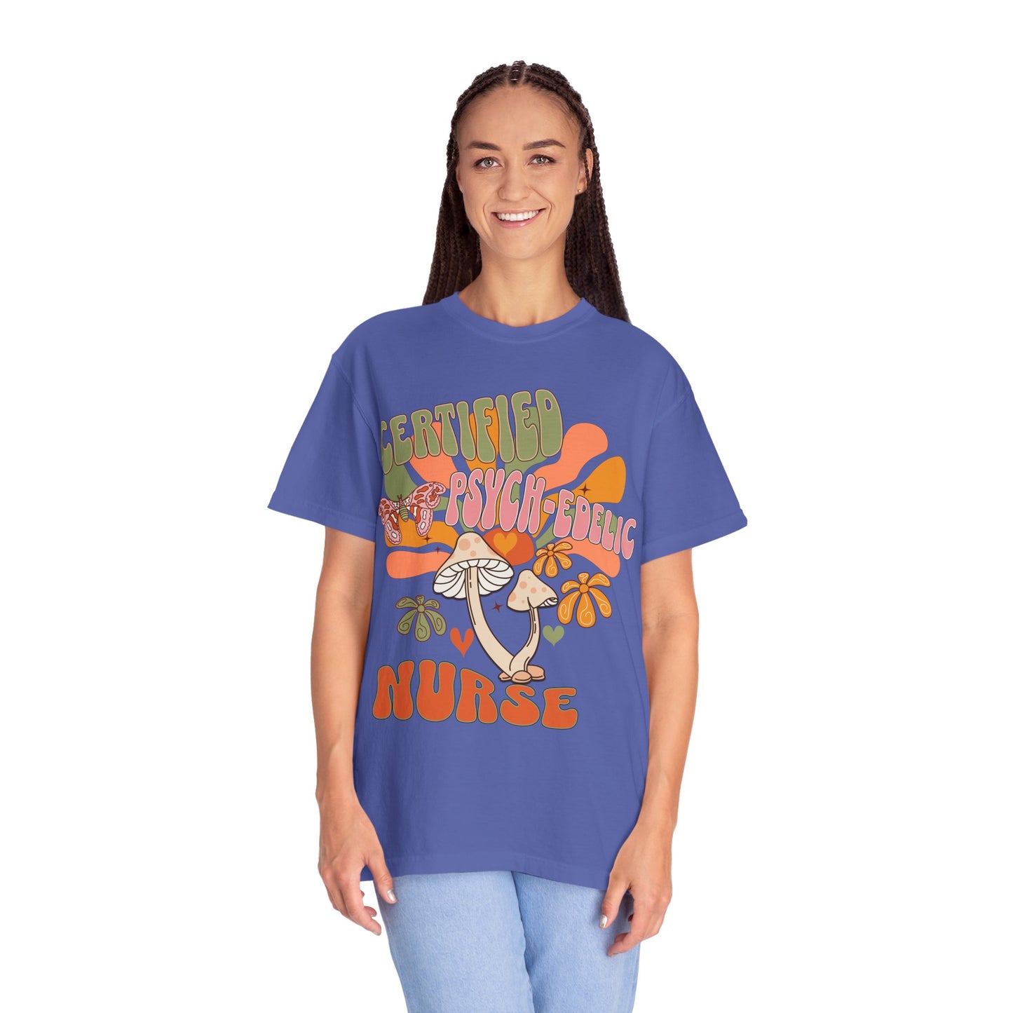 Comfort Colors Certified Psych-edelic Nurse T-shirt