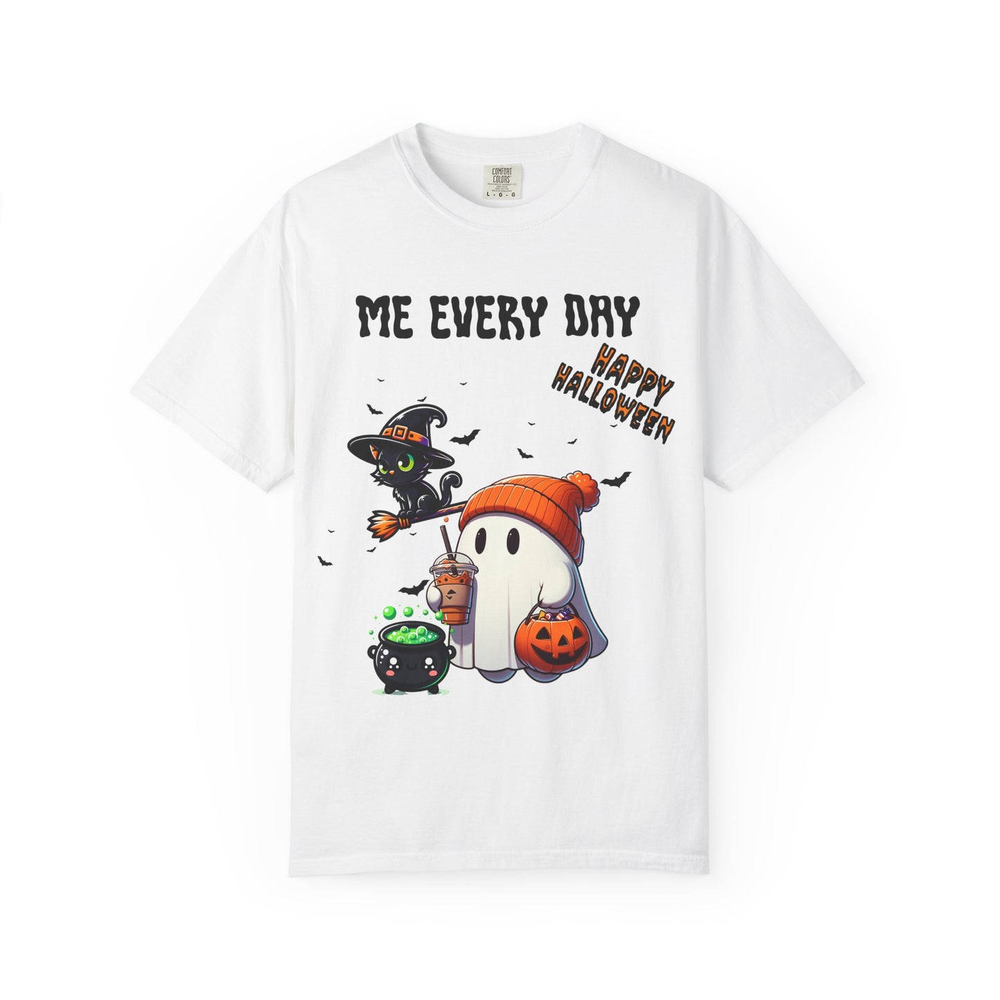 Short Sleeve Comfort Colors "Me Every Day" Halloween T-shirt.