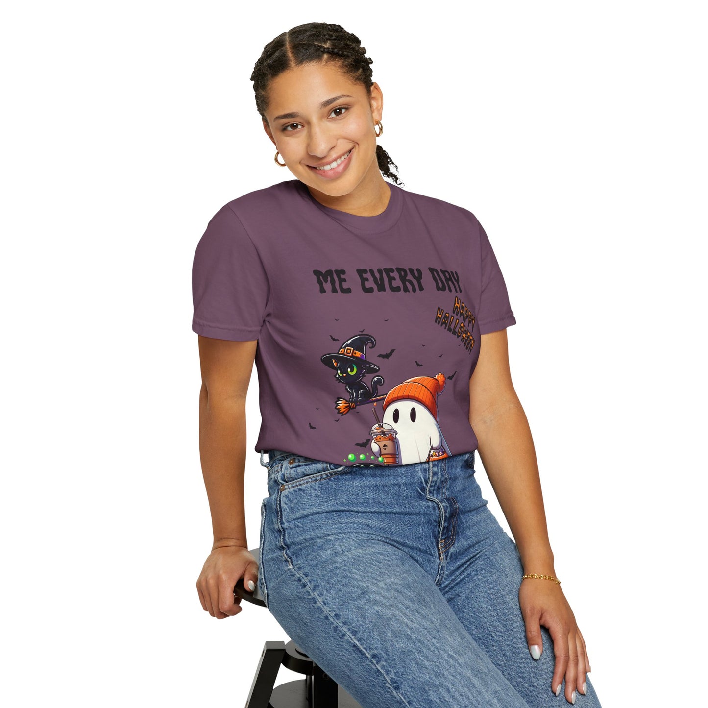 Short Sleeve Comfort Colors "Me Every Day" Halloween T-shirt.