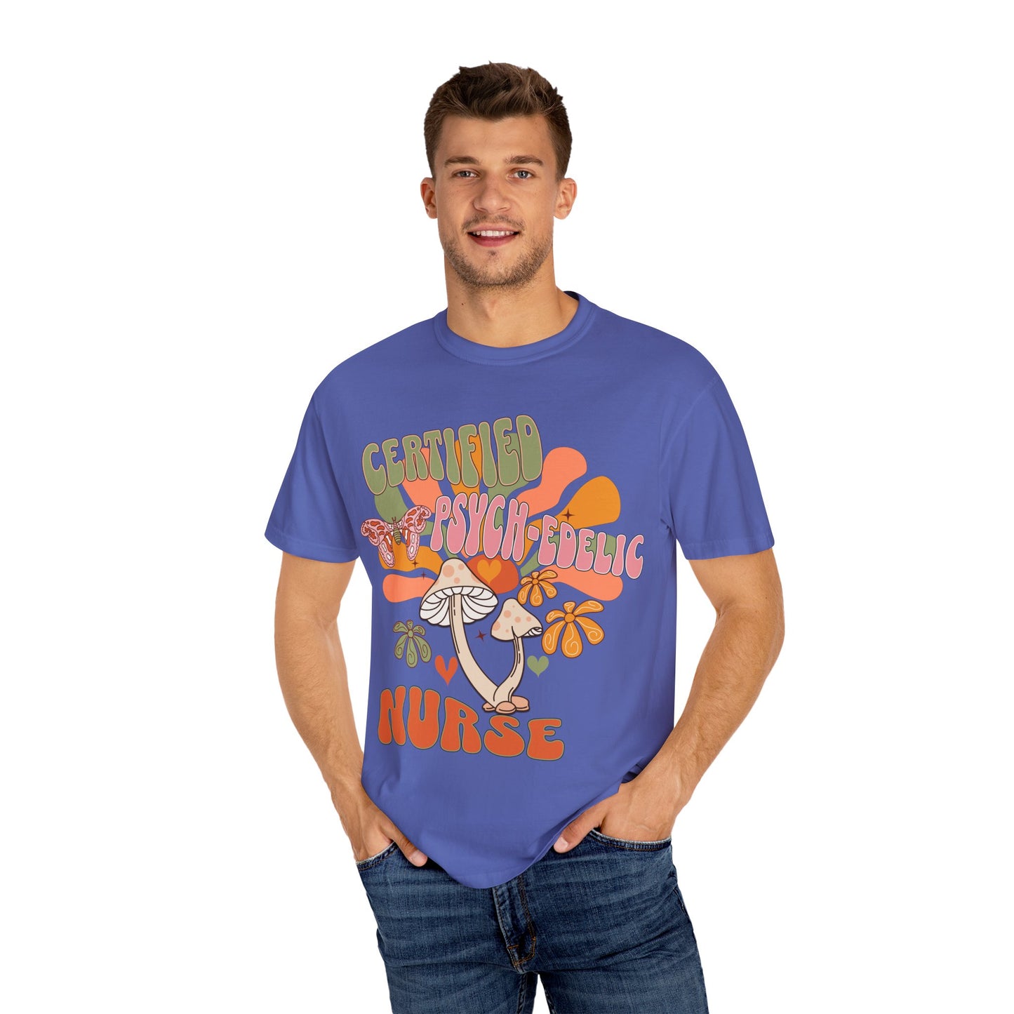 Comfort Colors Certified Psych-edelic Nurse T-shirt