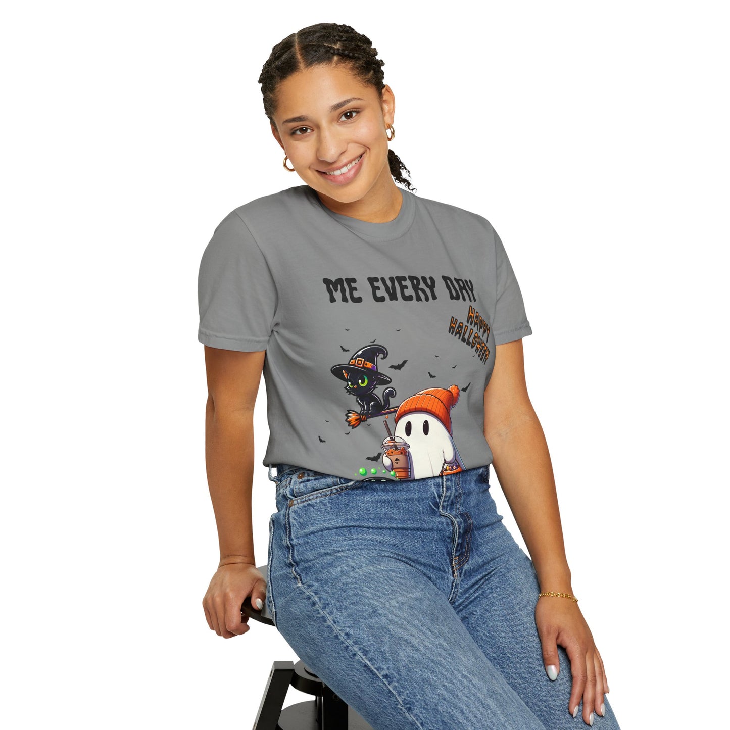Short Sleeve Comfort Colors "Me Every Day" Halloween T-shirt.