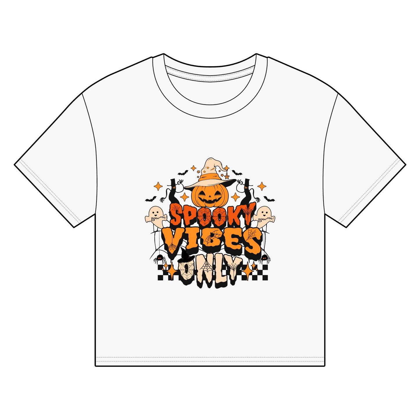 Women's Organic Boxy T-shirt Spooky Vibes Only