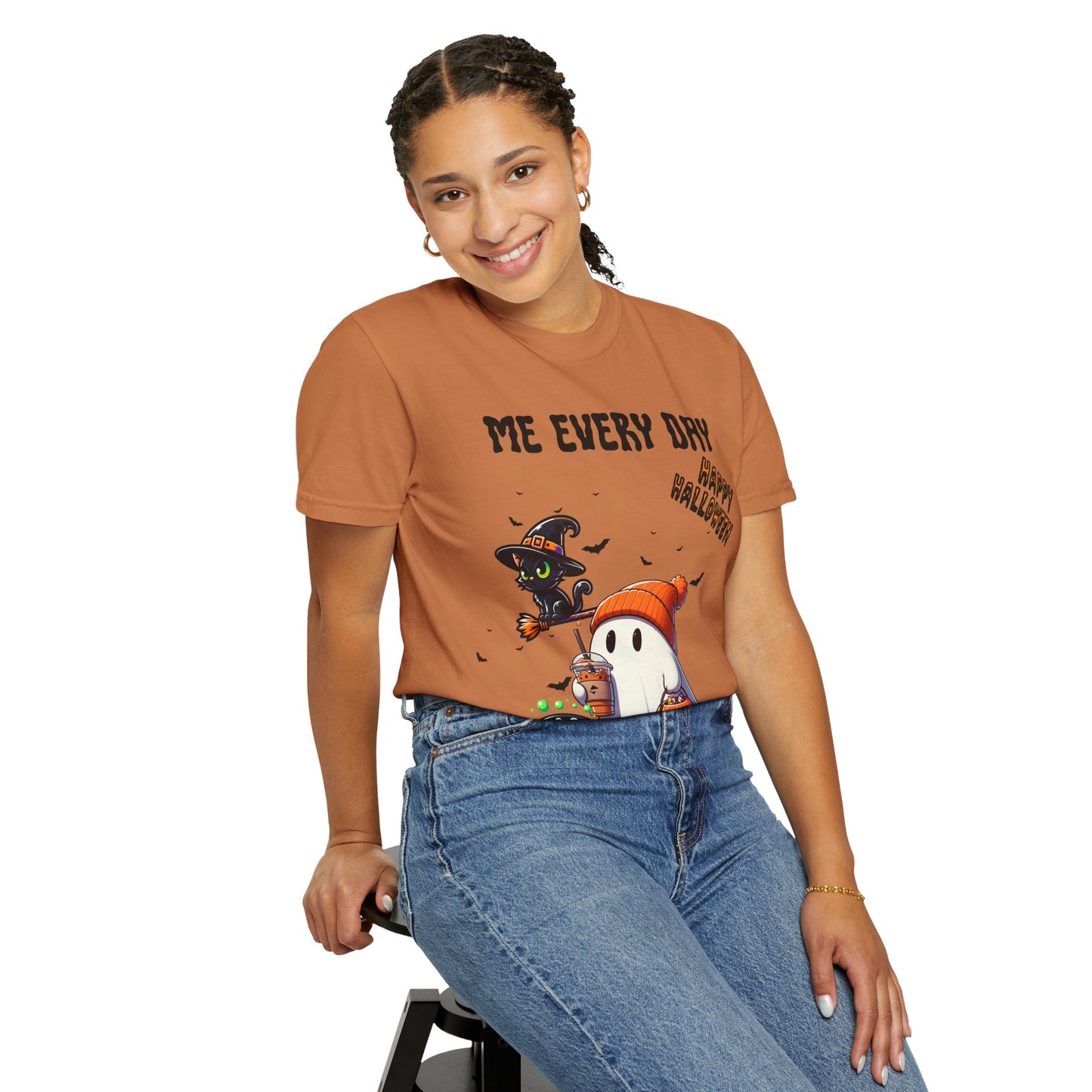 Short Sleeve Comfort Colors "Me Every Day" Halloween T-shirt.