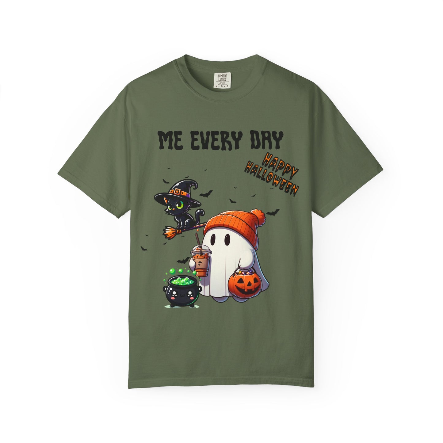 Short Sleeve Comfort Colors "Me Every Day" Halloween T-shirt.