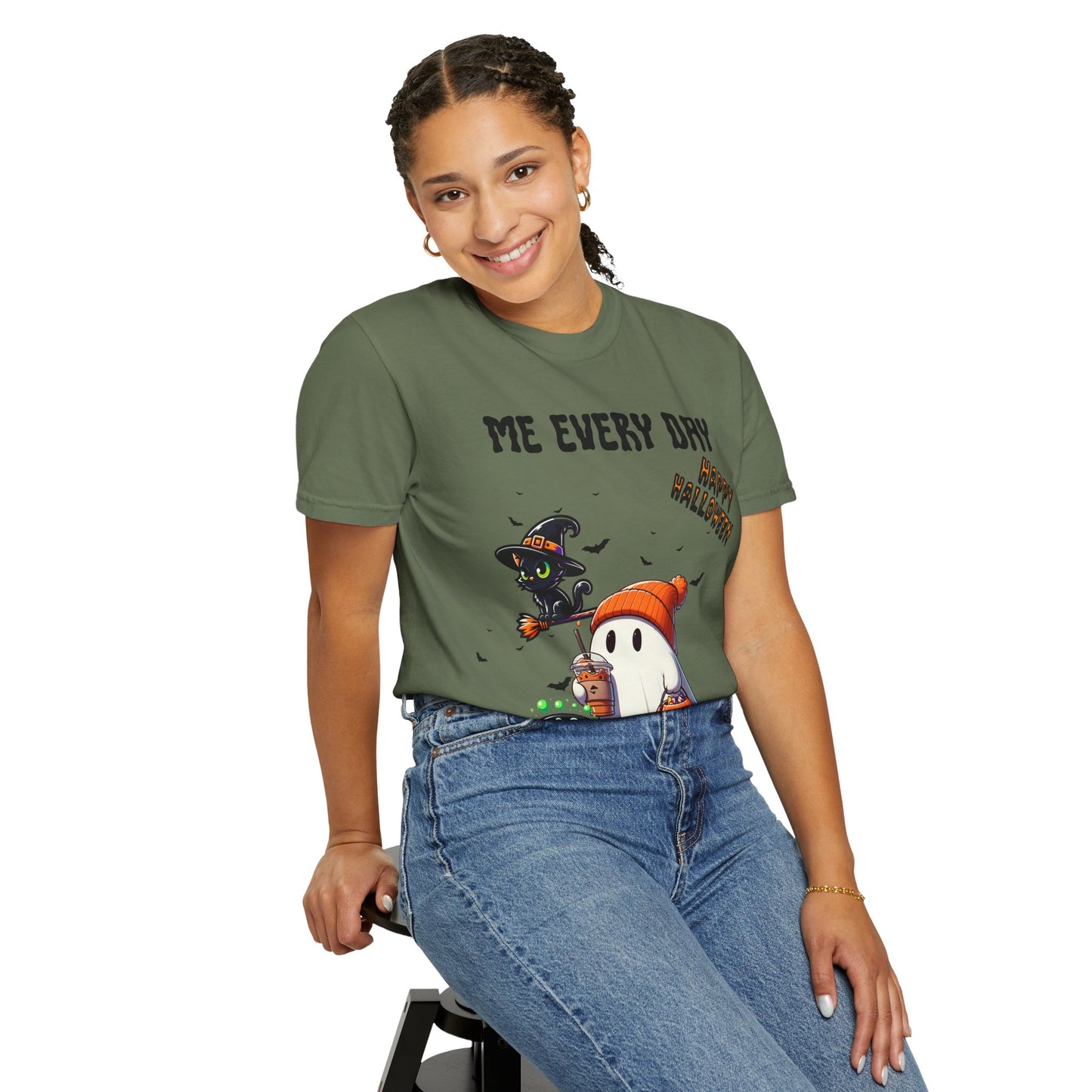 Short Sleeve Comfort Colors "Me Every Day" Halloween T-shirt.
