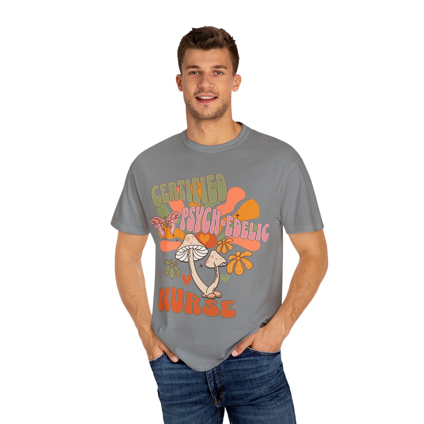 Comfort Colors Certified Psych-edelic Nurse T-shirt