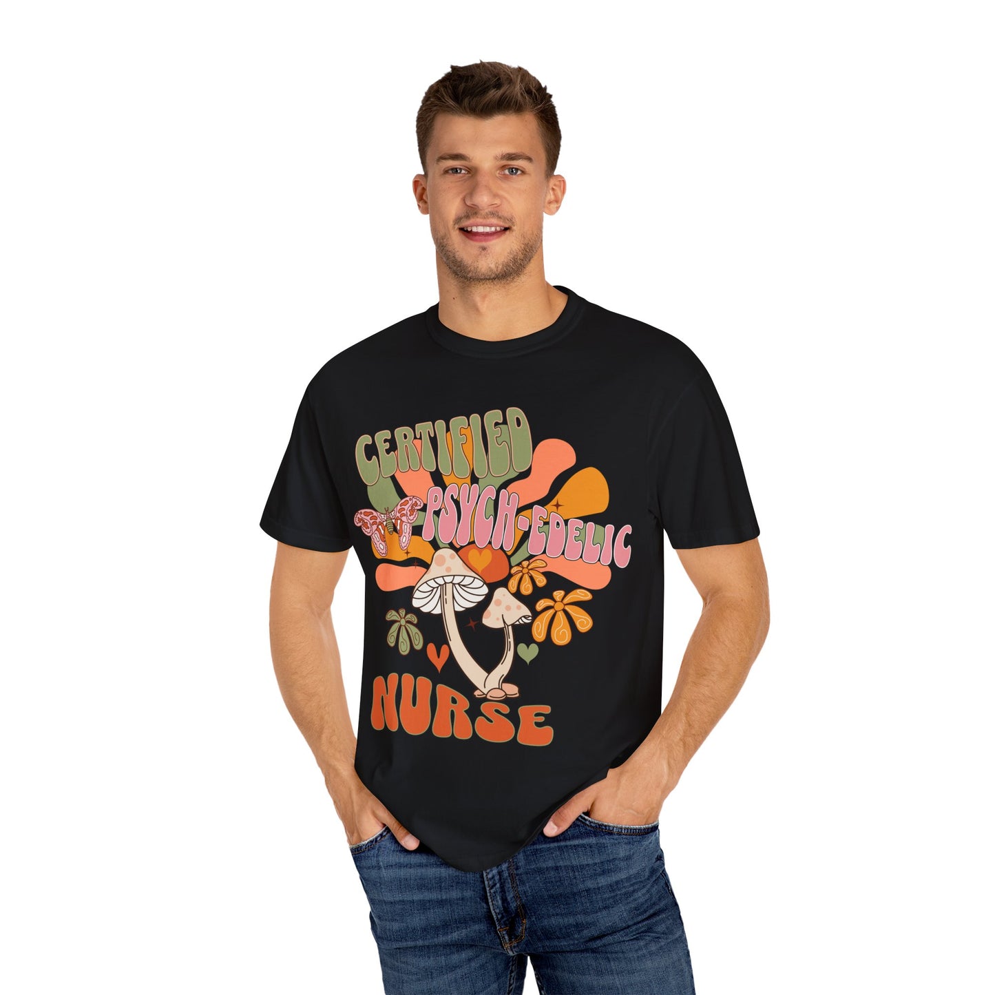 Comfort Colors Certified Psych-edelic Nurse T-shirt