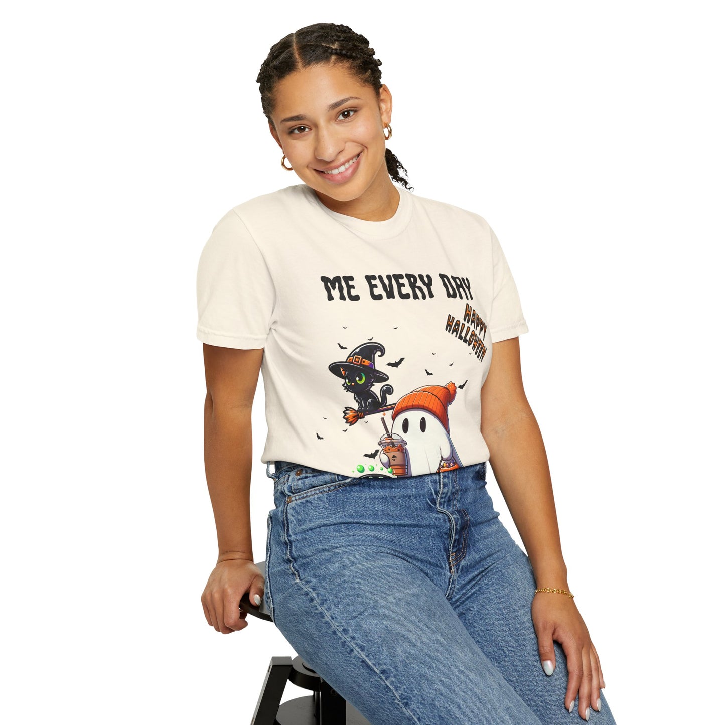 Short Sleeve Comfort Colors "Me Every Day" Halloween T-shirt.