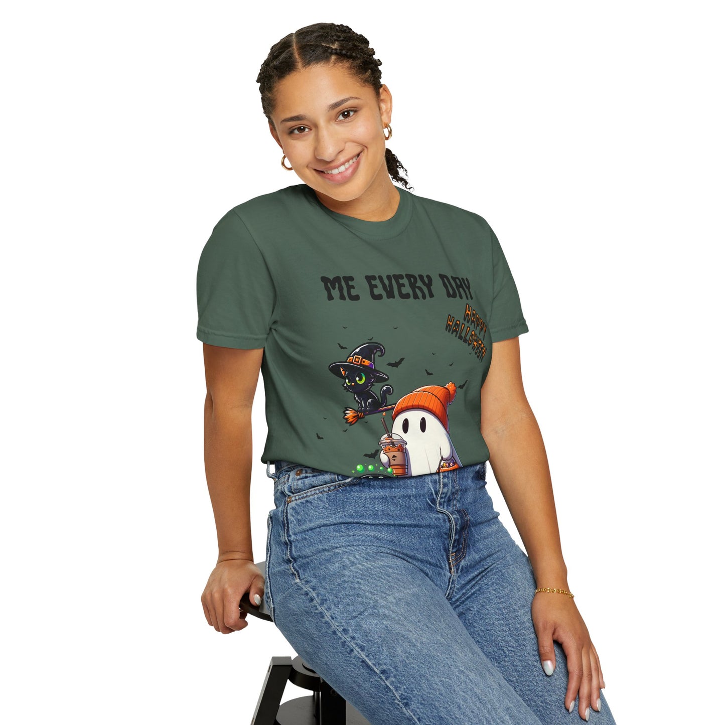 Short Sleeve Comfort Colors "Me Every Day" Halloween T-shirt.