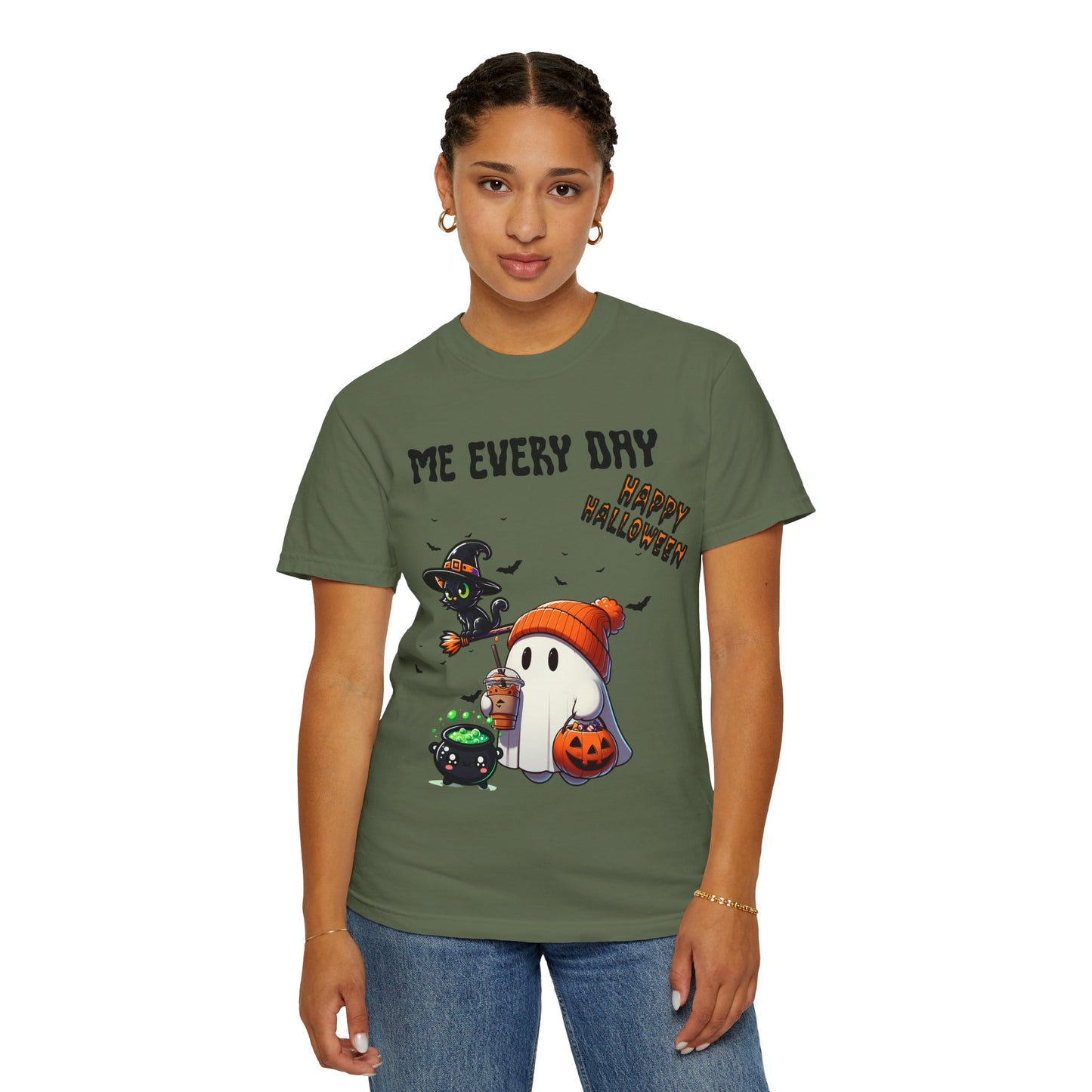 Short Sleeve Comfort Colors "Me Every Day" Halloween T-shirt.