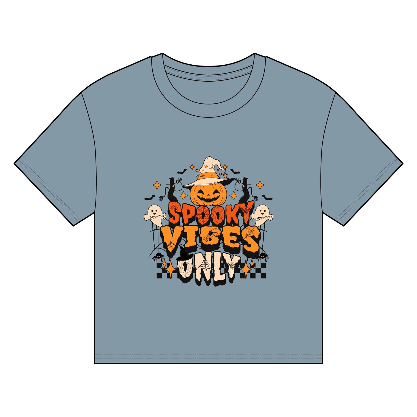 Women's Organic Boxy T-shirt Spooky Vibes Only